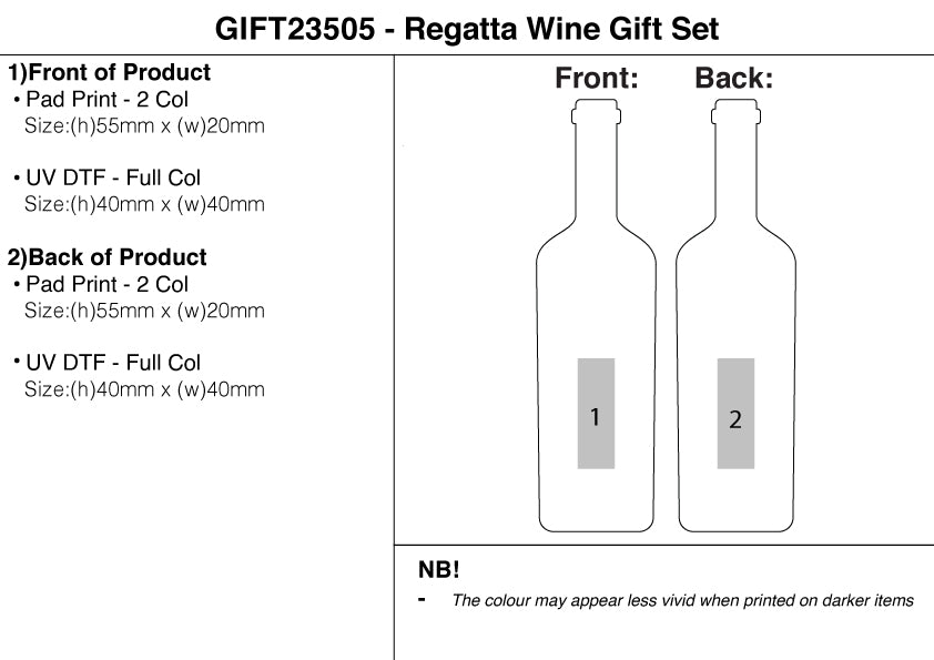 Regatta Wine Gift Set – Branded Executive Gifts