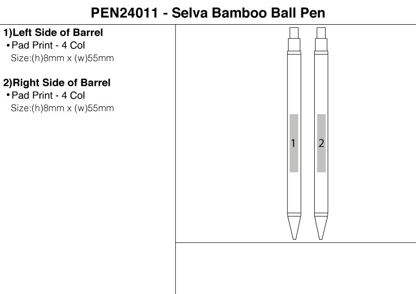 Selva Bamboo Ball Pen – Branded Pens