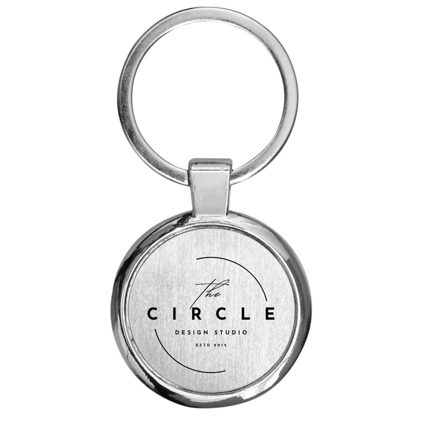 Biru Round Dome Keyring – Branded Keyrings