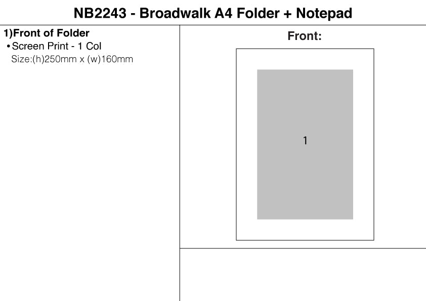 Broadwalk A4 Folder + Notepad – Branded Eco-Friendly