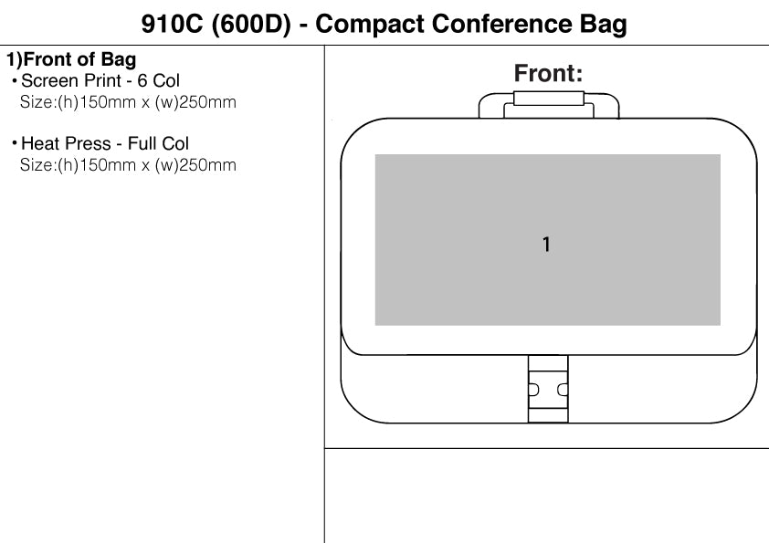 Compact Conference Bag (910C(600D)) – Branded Conference Bags