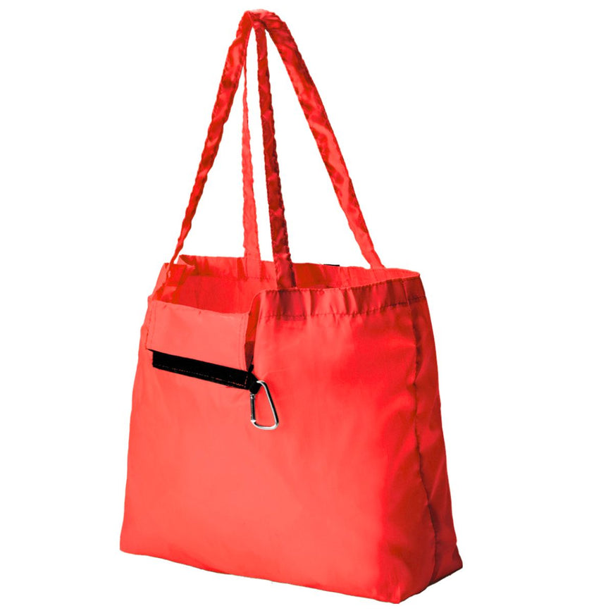Foldable Shopper with Carabiner – Branded Shopping Bags