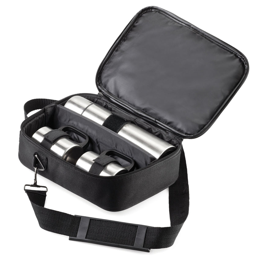 Flask Set 1x500ml Flask+2 x150ml Mugs/Si – Branded Leisure Travel
