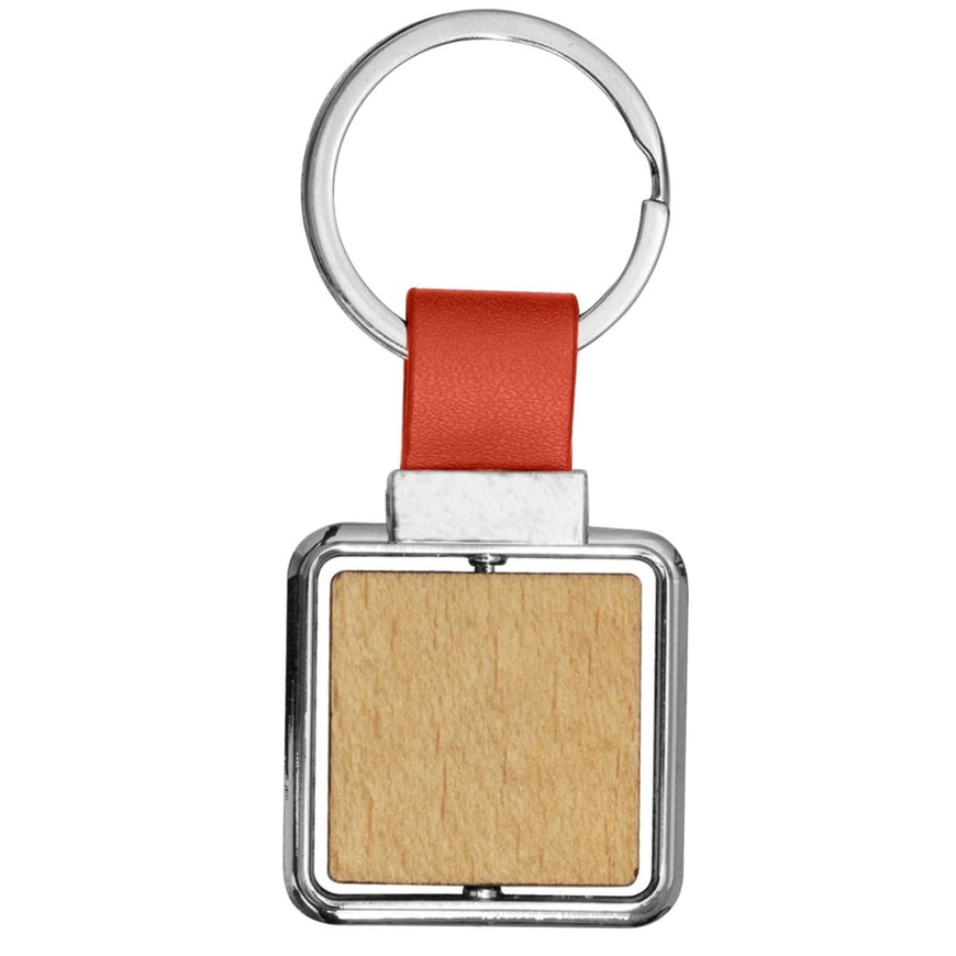 Gosto Metal & Wood Keyring – Branded Eco-Friendly