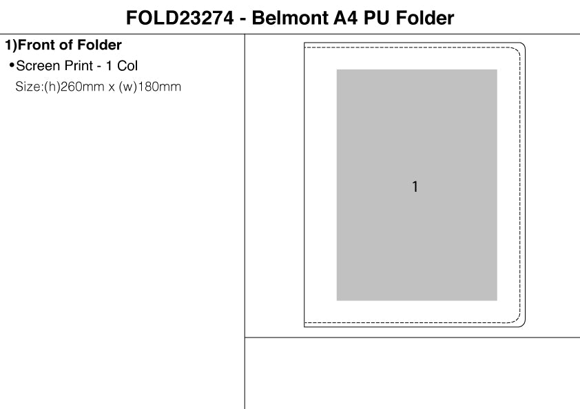 Belmont A4 PU Folder – Branded Conference Folders