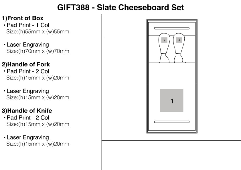 Slate Cheeseboard Set – Branded Picnic and Outdoor