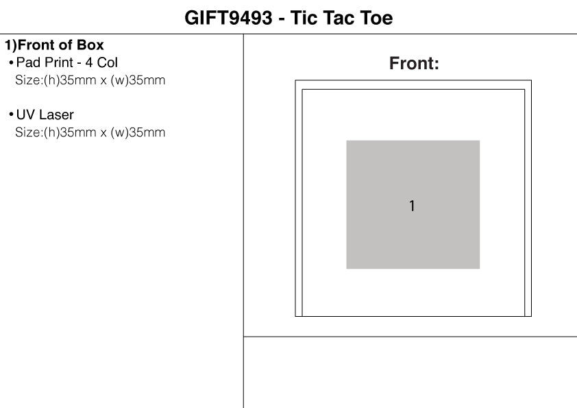 Tic Tac Toe – Branded Promotional Gifts