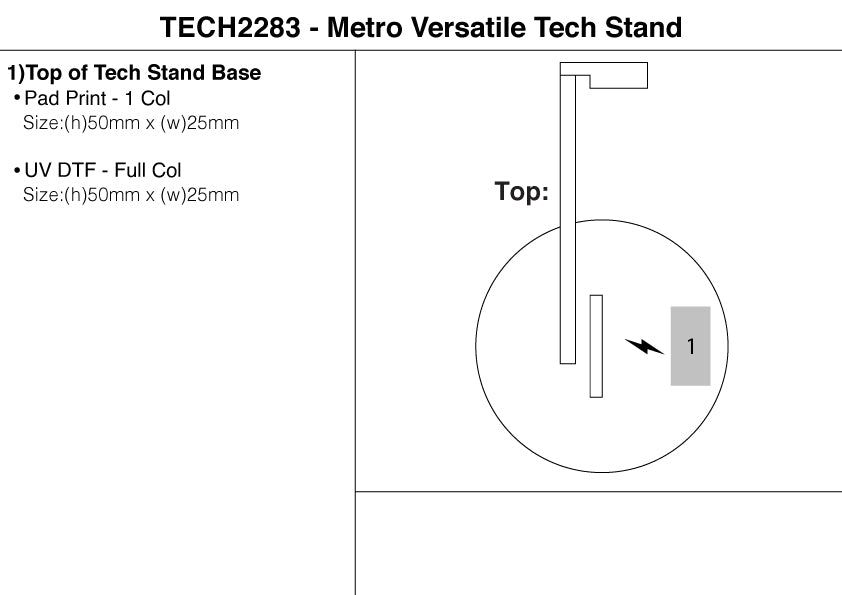 Metro Versatile Tech Stand – Branded Desktop Accessories