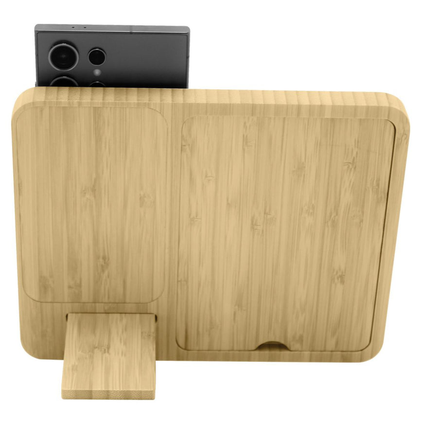 Bamboo Wireless Charger & Photo Frame – Branded Technology