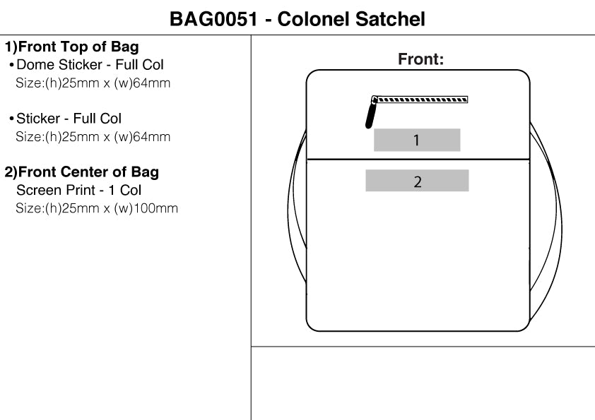 Colonel Satchel – Branded Shoulder Bags