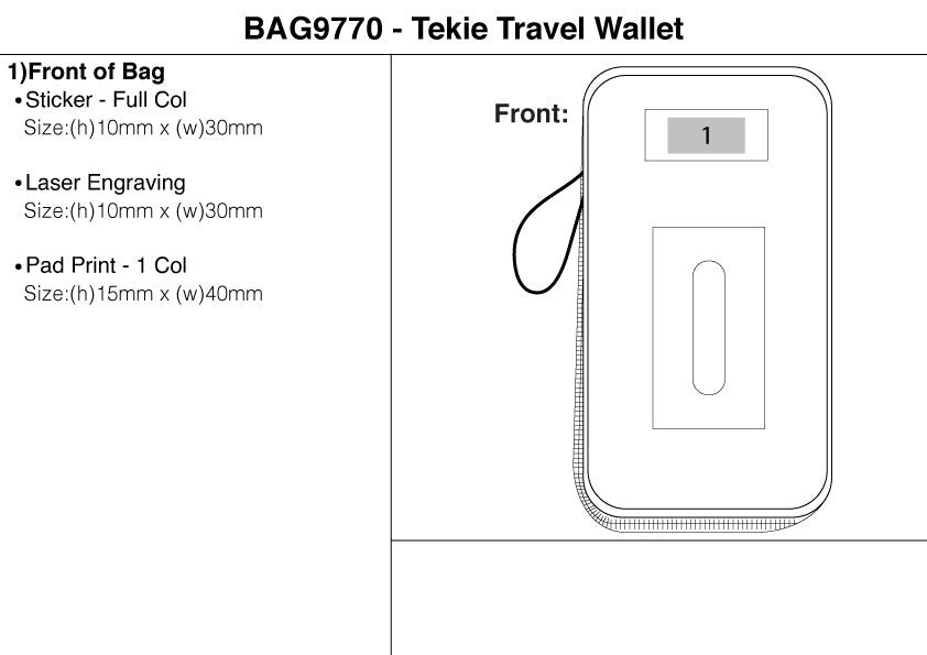 Tekie Travel Wallet – Branded Leisure Travel