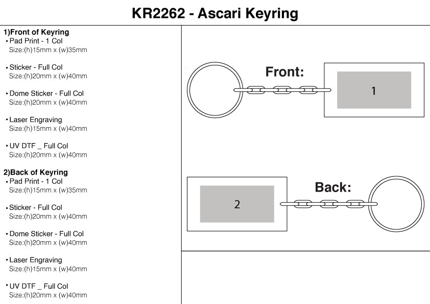 Ascari Keyring – Branded Keyrings