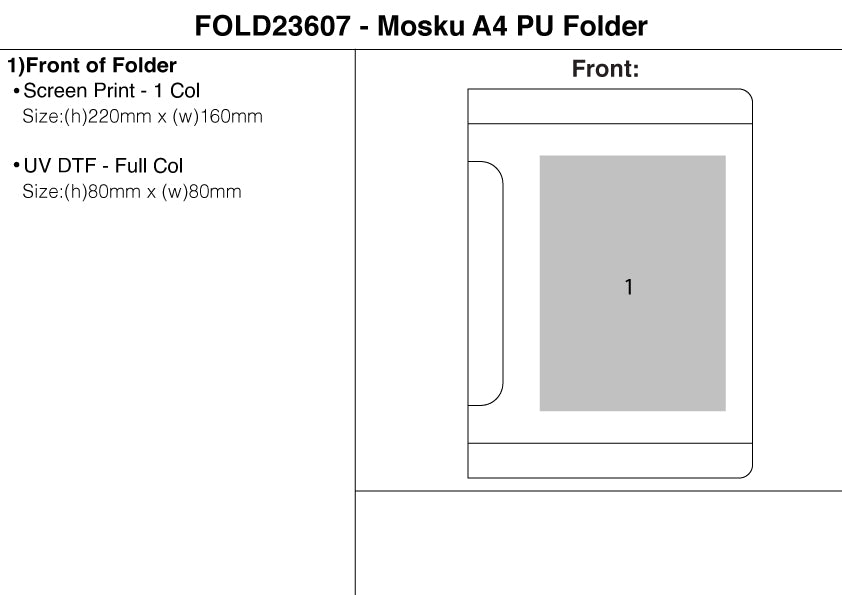 Mosku A4 PU Folder – Branded Conference Folders