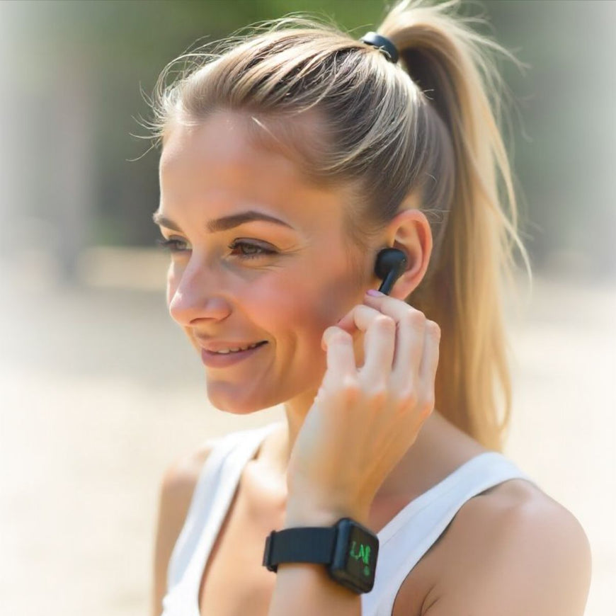 Bluetooth Earbuds with Phone Holder – Branded Leisure Travel