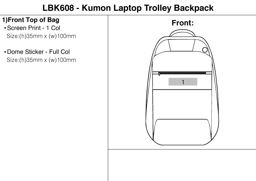 Kumon Laptop Trolley Backpack – Branded Executive Gifts
