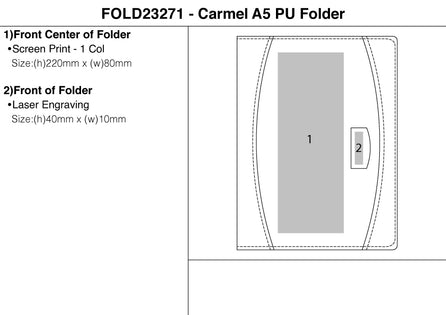 Carmel A5 PU Folder – Branded Conference Folders