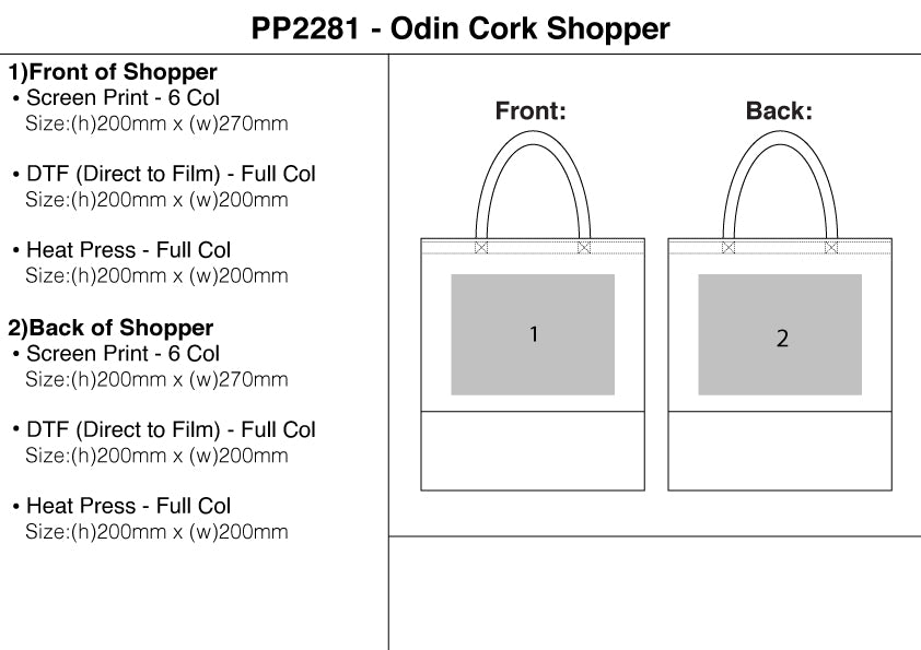 Odin Cork Shopper – Branded Shopping Bags