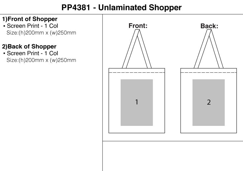 Unlaminated Shopper – Branded Shopping Bags