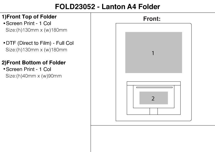 Lanton A4 Folder – Branded Conference Folders