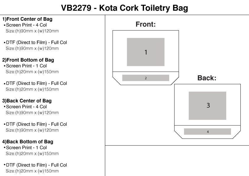 Kota Cork Toiletry Bag (VB2279) – Branded Leisure Travel