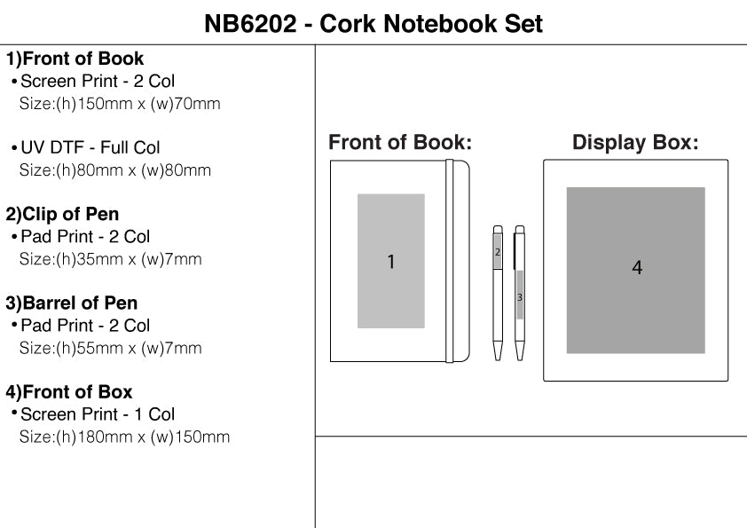 Cork Notebook Set – Branded Notebooks