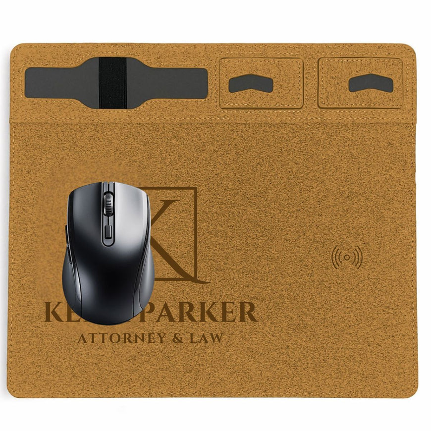 Luan Cork Wireless Charger & Mousepad – Branded Desktop Accessories