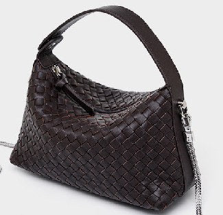 Sheepskin Shoulder Bag, Style 2687 in black, coffee, cream white