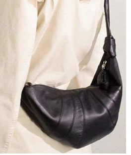 Sheepskin Crossbody Bag, Style 2701 in black, coffee