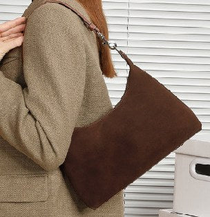 Cowhide Leather Shoulder Bag, Style 2913 in burgundy, brown, coffee