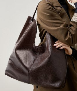 Top-Grain Cowhide Shoulder Bag, Style 2923 in brown, black, coffee