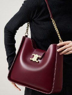 Cowhide Leather Bucket Bag, Style 2927 in black, coffee, burgundy