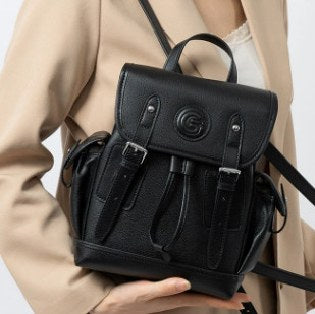 Top-Grain Cowhide Backpack, Style 2996 in black