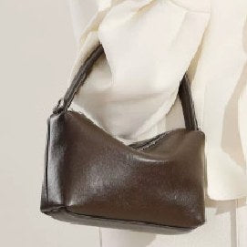 Top-Grain Cowhide Shoulder Bag, Style 3006 in black, grey, brown