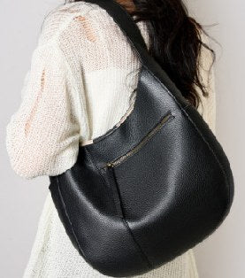 Top-Grain Cowhide Backpack, Style 3017 in black, coffee