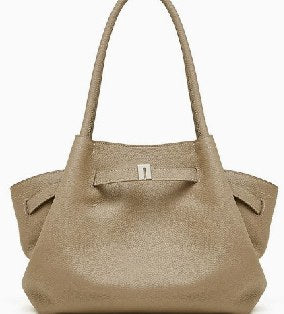Top-Grain Cowhide Tote Bag, Style 3071 in grey