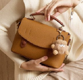 Top-Grain Cowhide Top-Handle Bag, Style 3172 in ivory