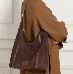 Cowhide Leather Shoulder Bag, Style 3208 in brown, grey, coffee