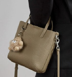 Top-Grain Cowhide Tote Bag, Style 3316 in elephant grey, coffee