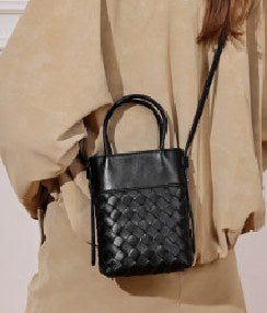 Sheepskin Crossbody Bag, Style 3383 in black